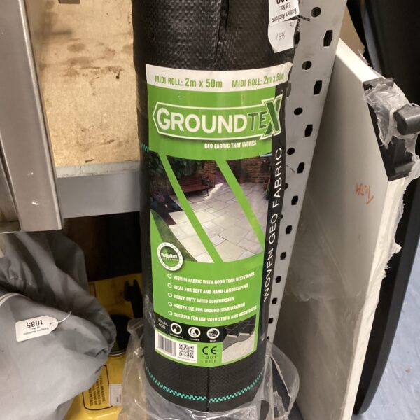 Roll of Ground Tex membrane for effective weed control.