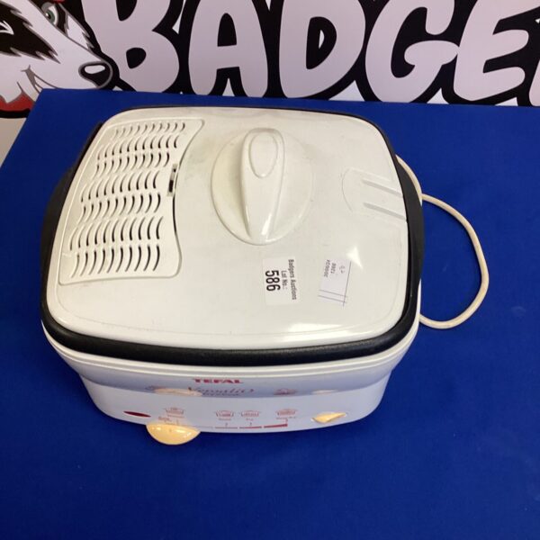 White Tefal Fry n Cook fryer, vintage kitchen appliance.