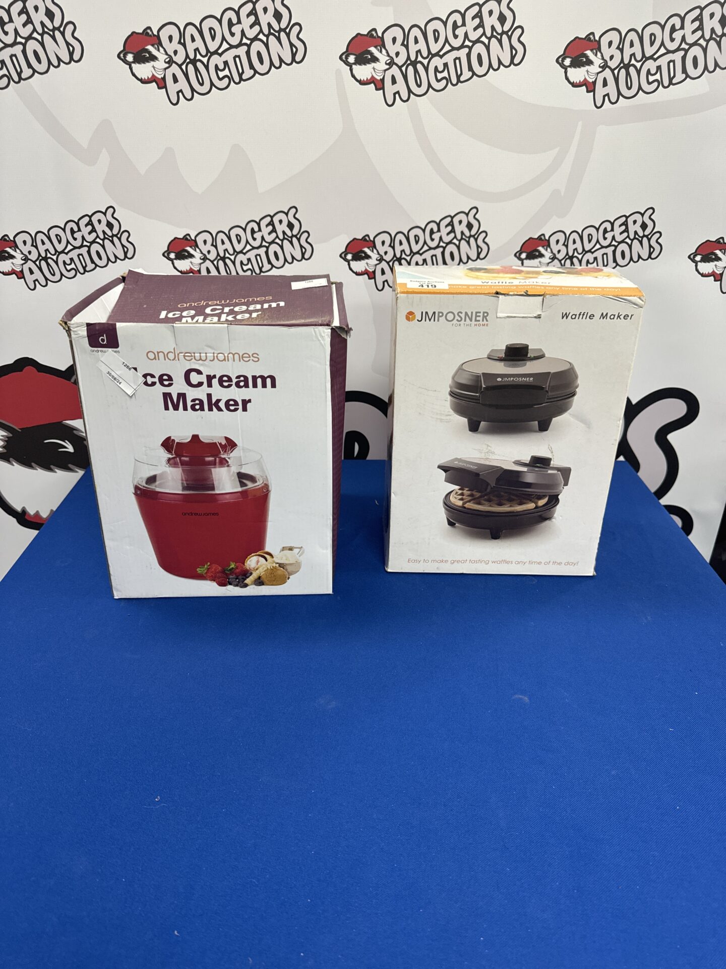 419 Andrew James ice cream maker with waffle maker
