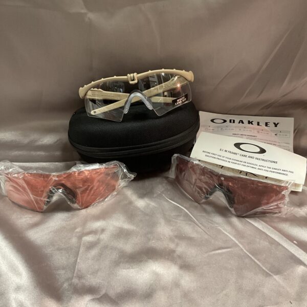 Front view of Oakley Ballistic glasses, tactical eyewear.
