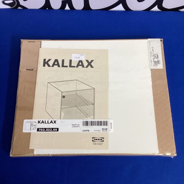 New Ikea Kallax storage box, model 703.402.19, perfect for organizing shelves.