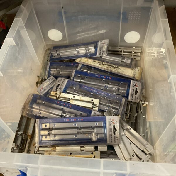 Lot of new Goor bolt locks for security and hardware.