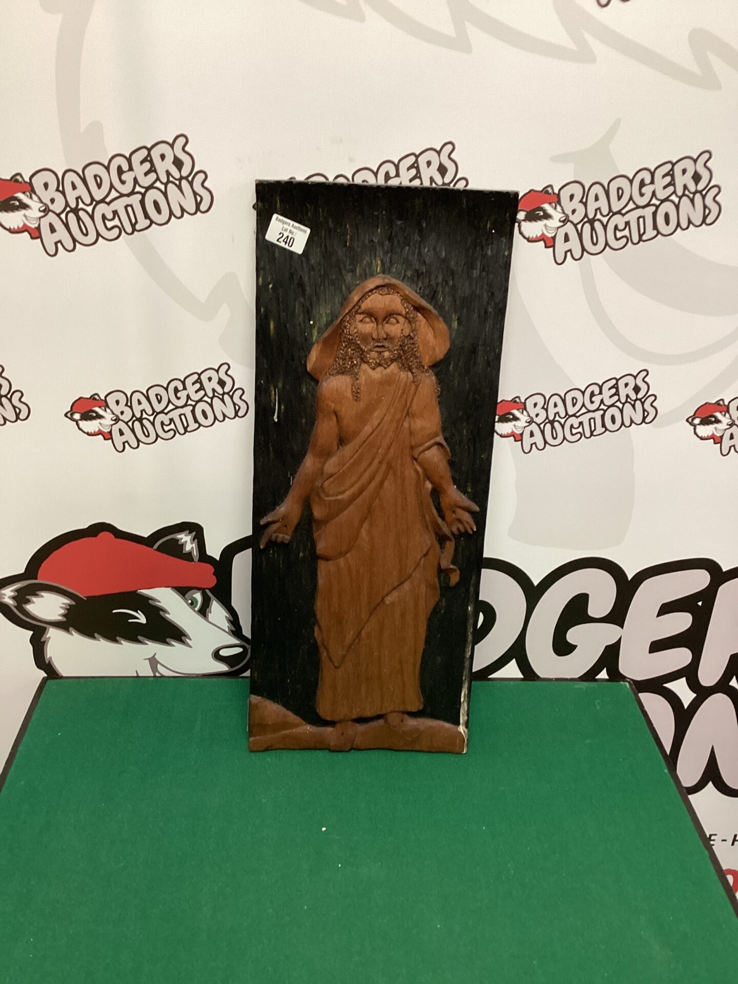 263 Vintage Wood Carving of Jesus Christ