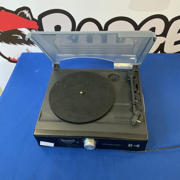 Vintage Coal Scuttle record player in used condition.