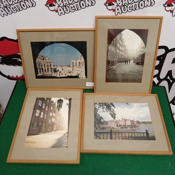 Vintage photographic print of a Rome cityscape, framed and ready to display.