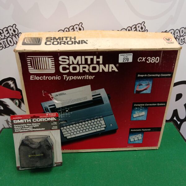 Vintage Smith Corona CX380 electronic typewriter in good condition.