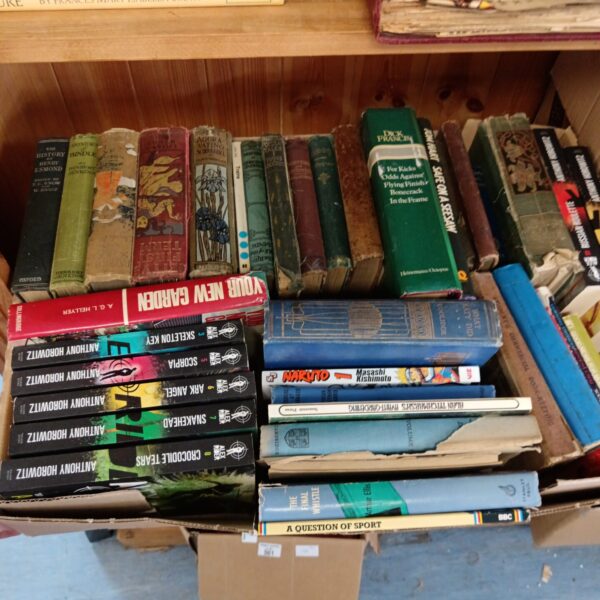 Collection of vintage and modern Anthony Horowitz books.