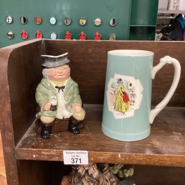 Vintage Toby Jug and TG Green tankard pair for collectors.