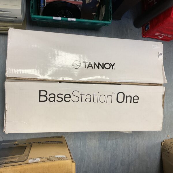 Front view of Tannoy BaseStation One packaging.