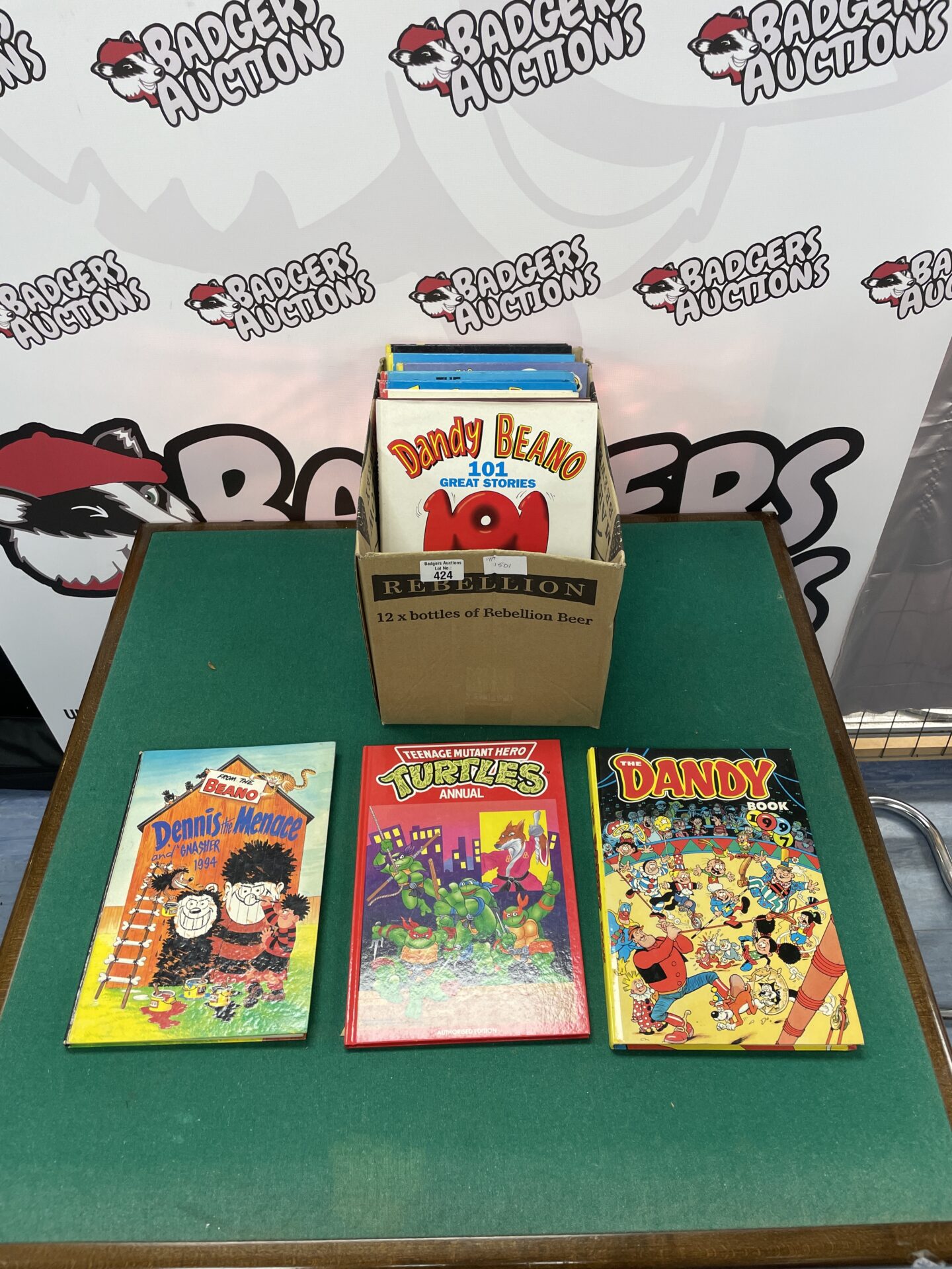 393 collection of mostly beano annuals with teenage mutant ninja turtles and dandy