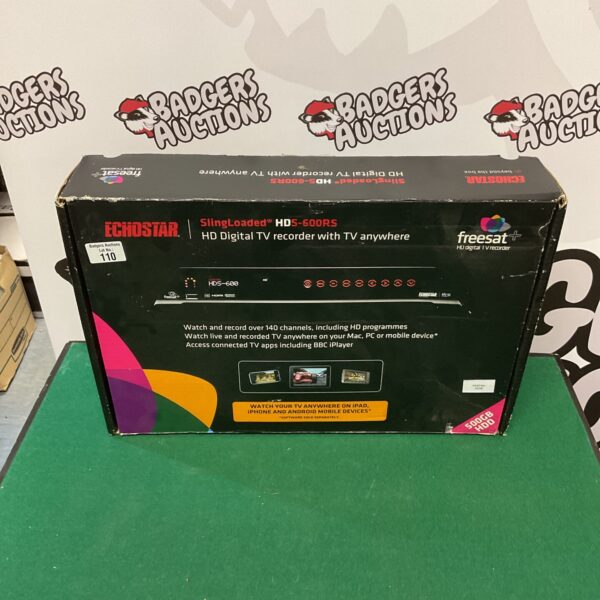 Echostar HDS-500 freesat digital TV recorder, front view.