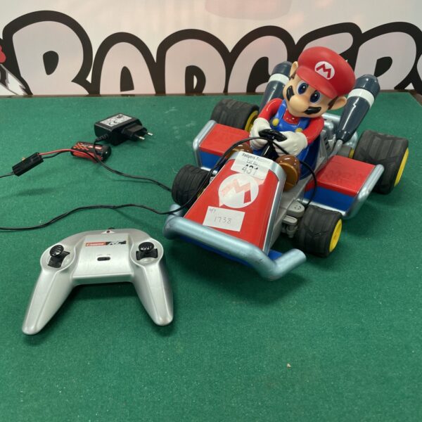 Vintage Super Mario Kart remote control car with remote.