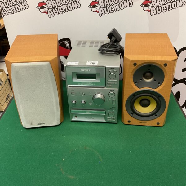 Vintage Sony CD cassette player stereo system