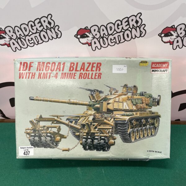 IDF M60A1 Blazer model tank by Academy minicraft, detailed scale model.