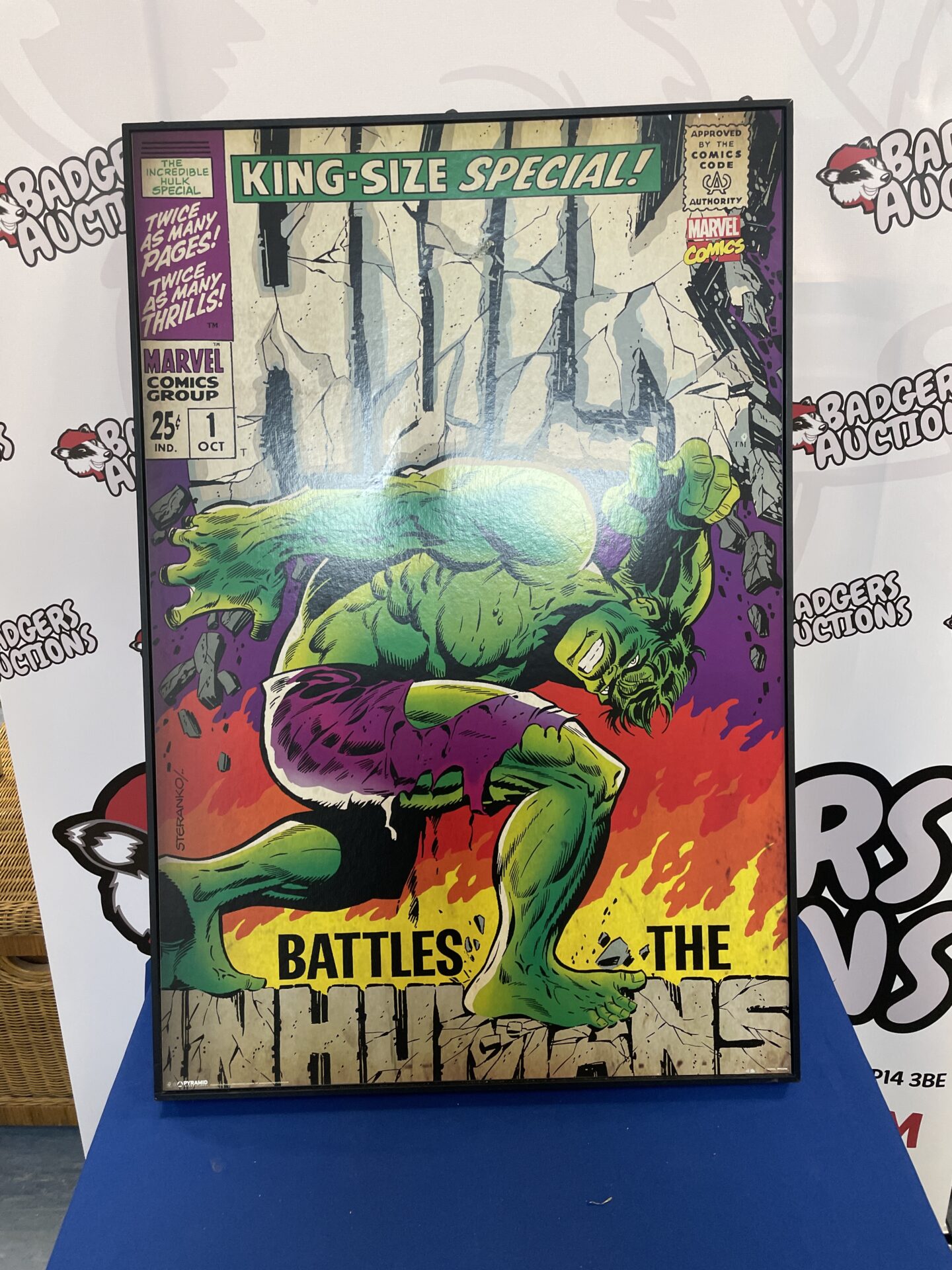 439 the incredible hulk comic book wall art