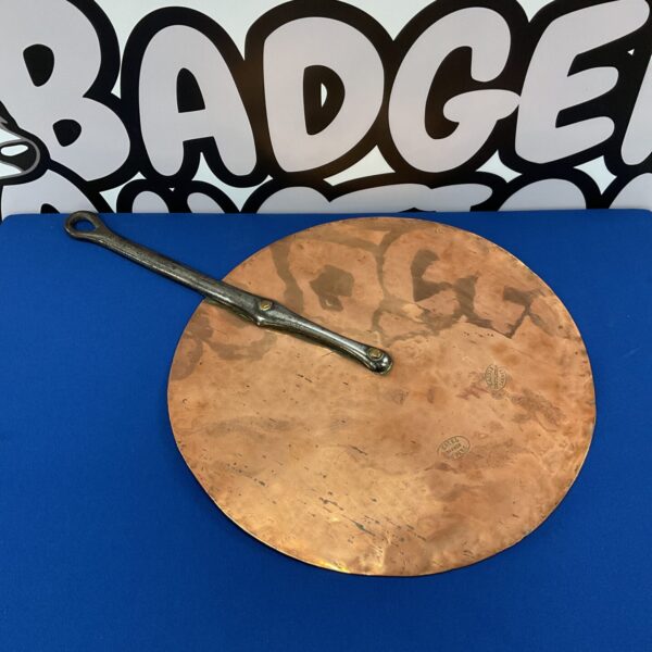 Vintage Hotel du Parc Cannes copper lid with handle.