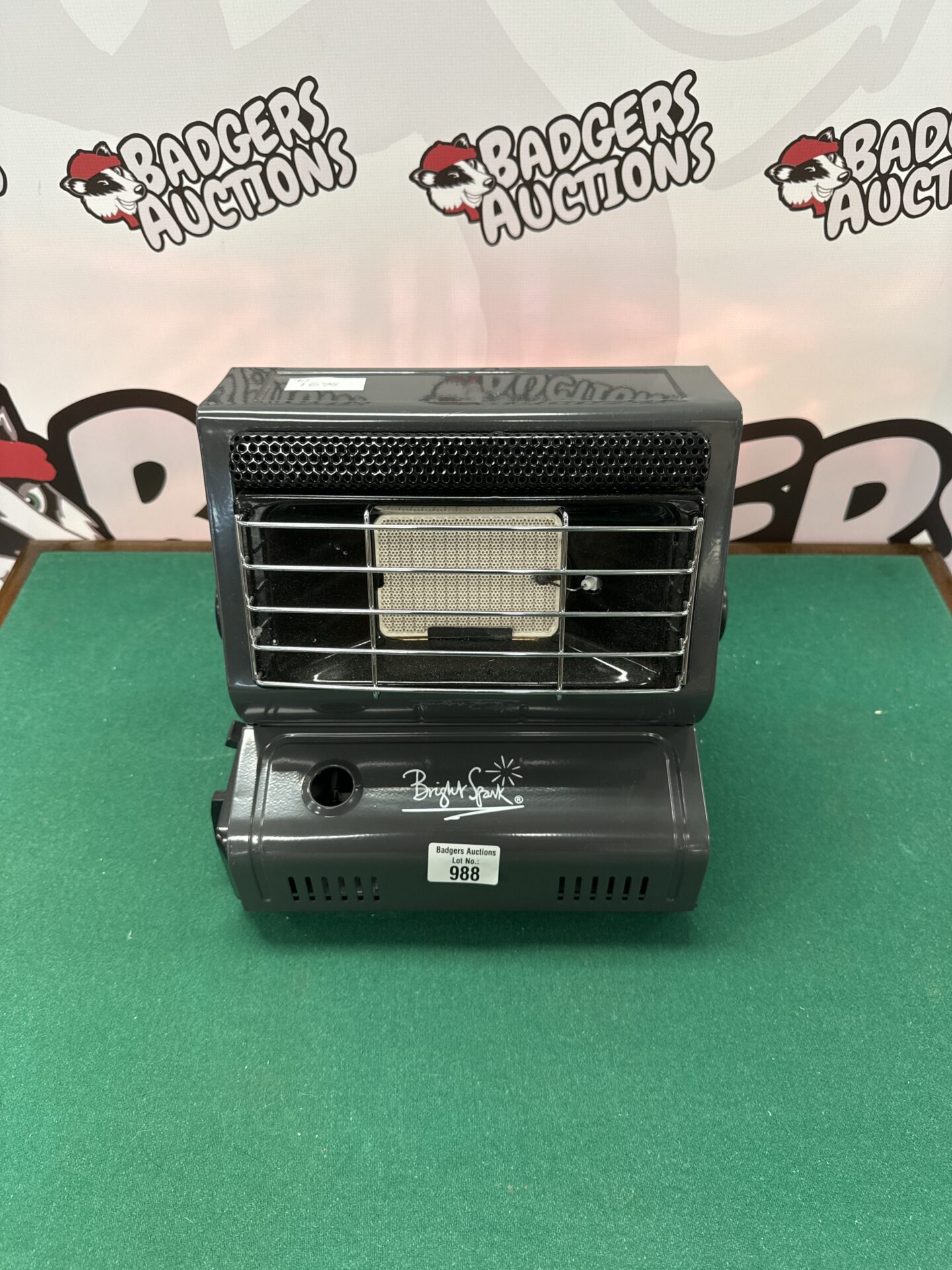 988 Bright spark portable gas fishing bivvy heater