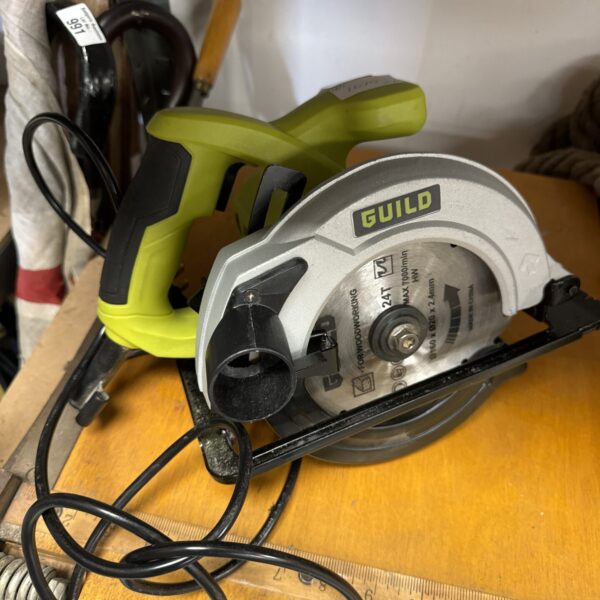 Used Guild PSC160GL circular saw for woodworking projects.