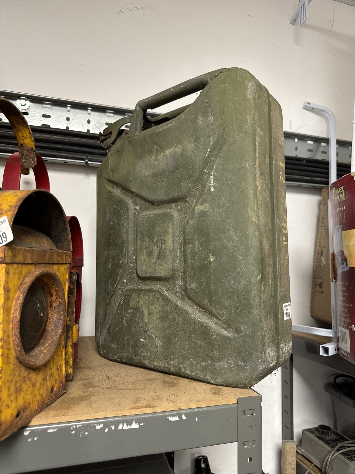 1008 Military marked 1989 20l metal jerry can