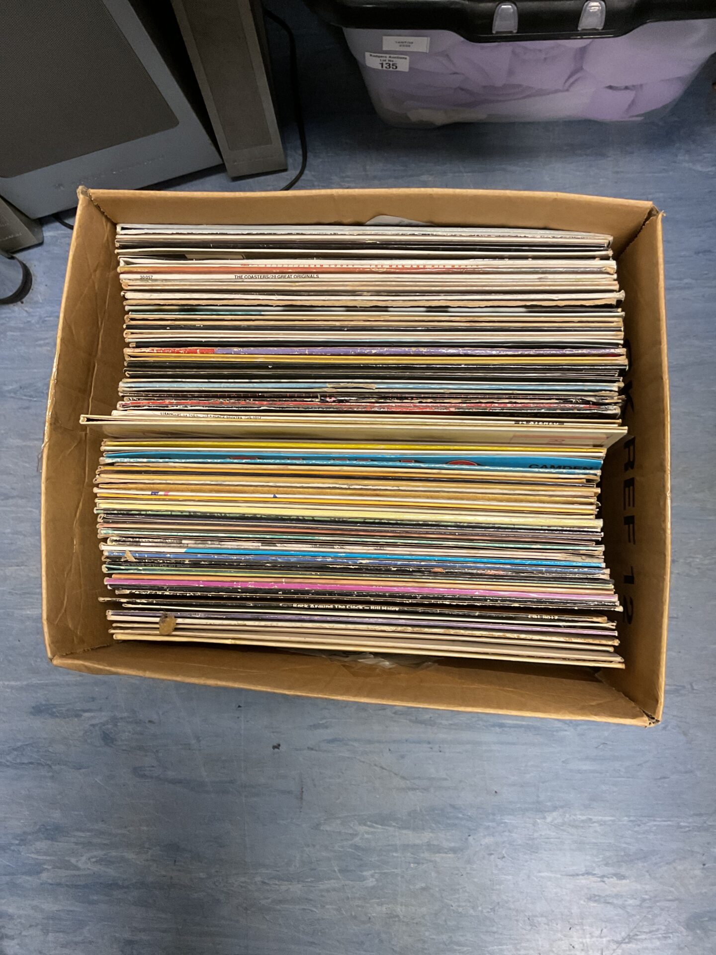 163 Box of vinyl including Diana Ross, Bill Haley
