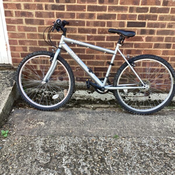 Vintage Trax TR1 mountain bike in need of restoration.