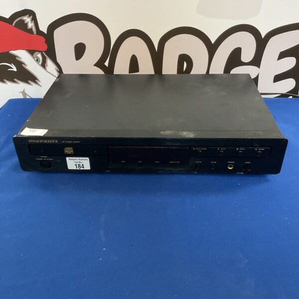 Black Marantz CD5001 CD player, vintage audio equipment.