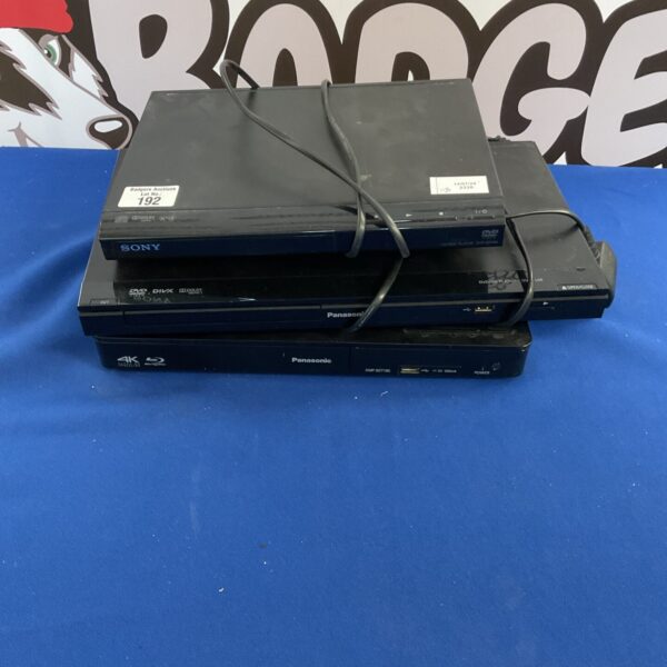 Vintage Sony and Panasonic CD DVD players lot for collectors.