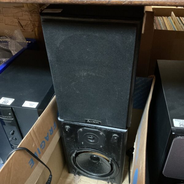 Vintage Allison speakers, a classic stereo pair for collectors.