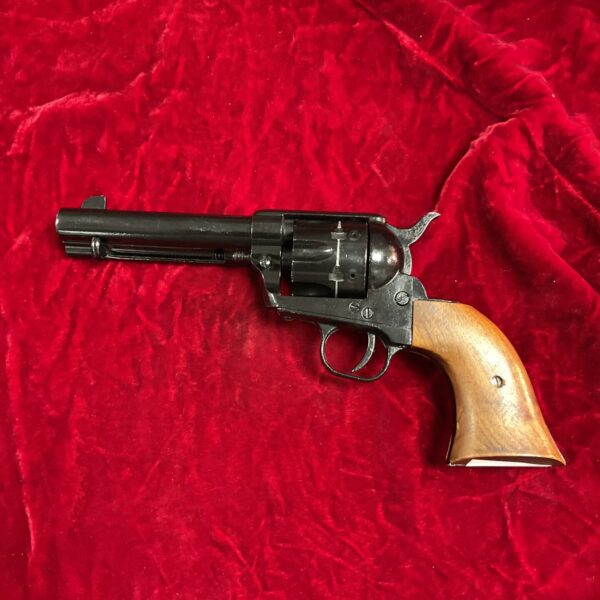 Detailed replica Western revolver for props and display.