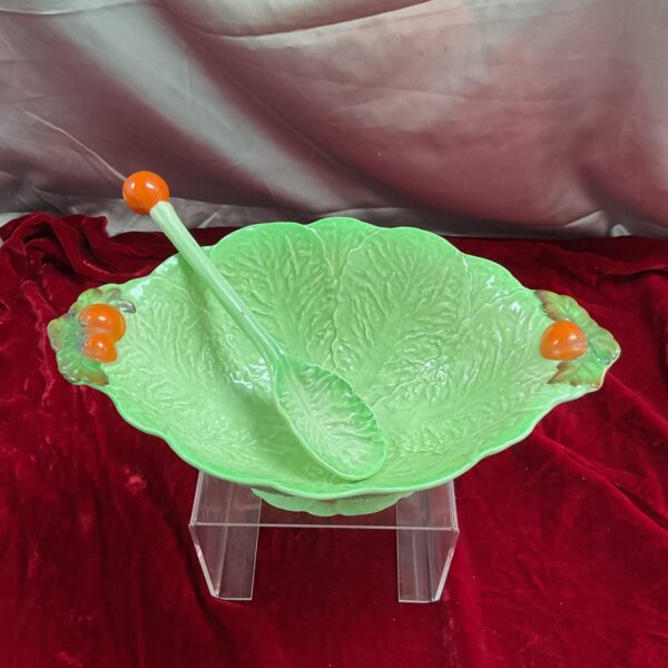 Carlton ware Cabbage leaf bowl and Spoon