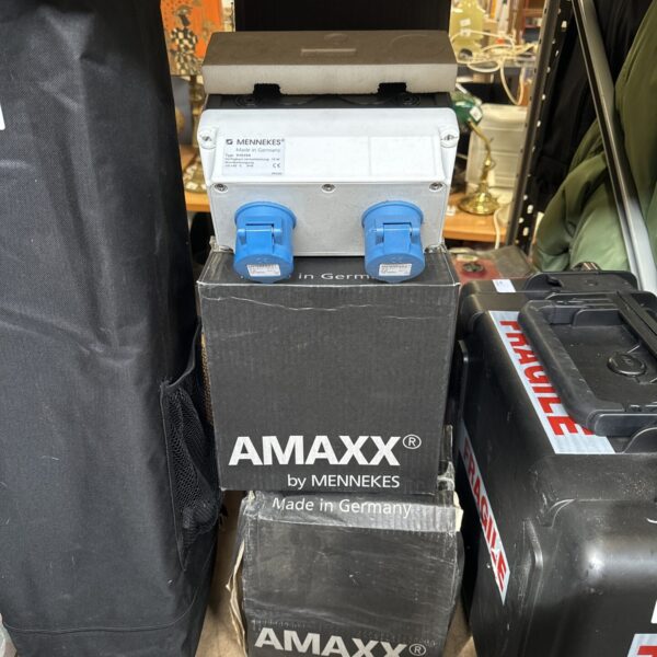 Lot of six new Mennekes power socket boxes for industrial use.