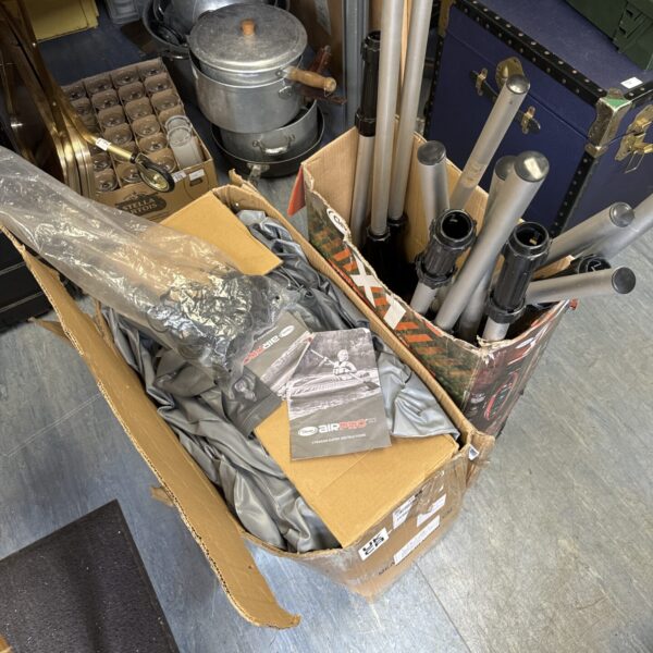 Airpro X1 kayak spares lot with oars and plugs.