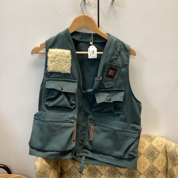 Front view of a vintage House of Hardy fishing vest.