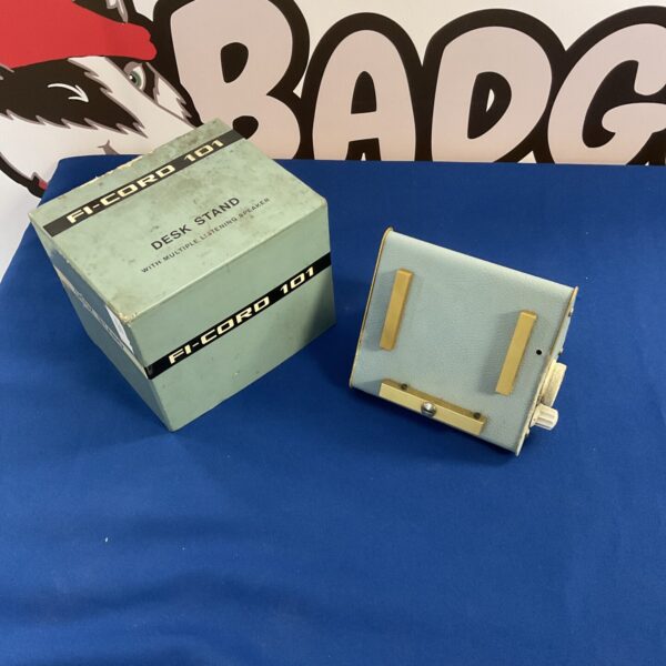 Vintage Fi-Cord 101 desk stand for multiple listening speaker.