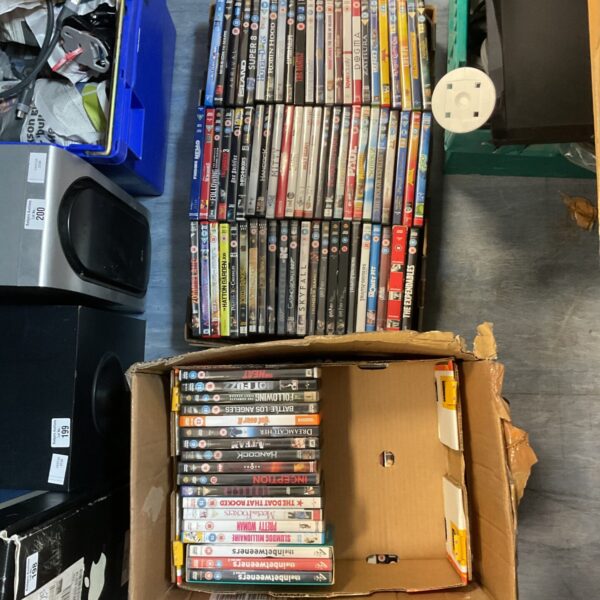 Assorted DVD movie collection lot for home entertainment.