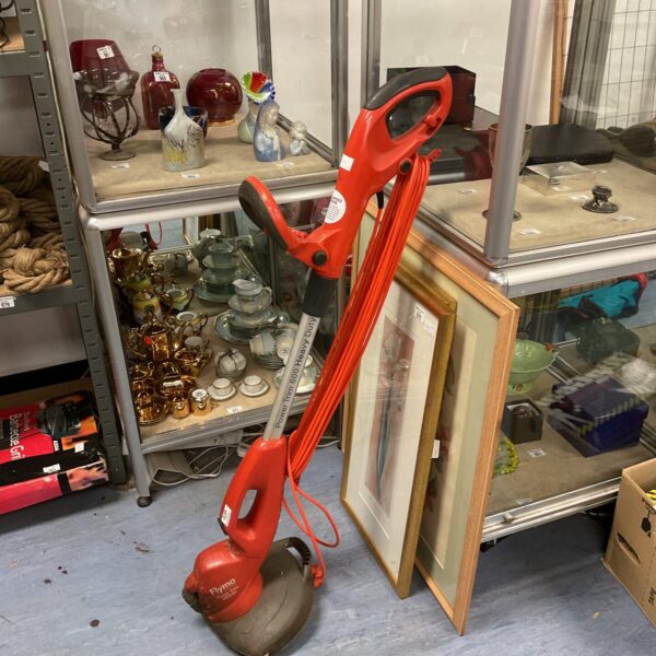 Used Flymo Power Trim 600 electric garden strimmer for sale.