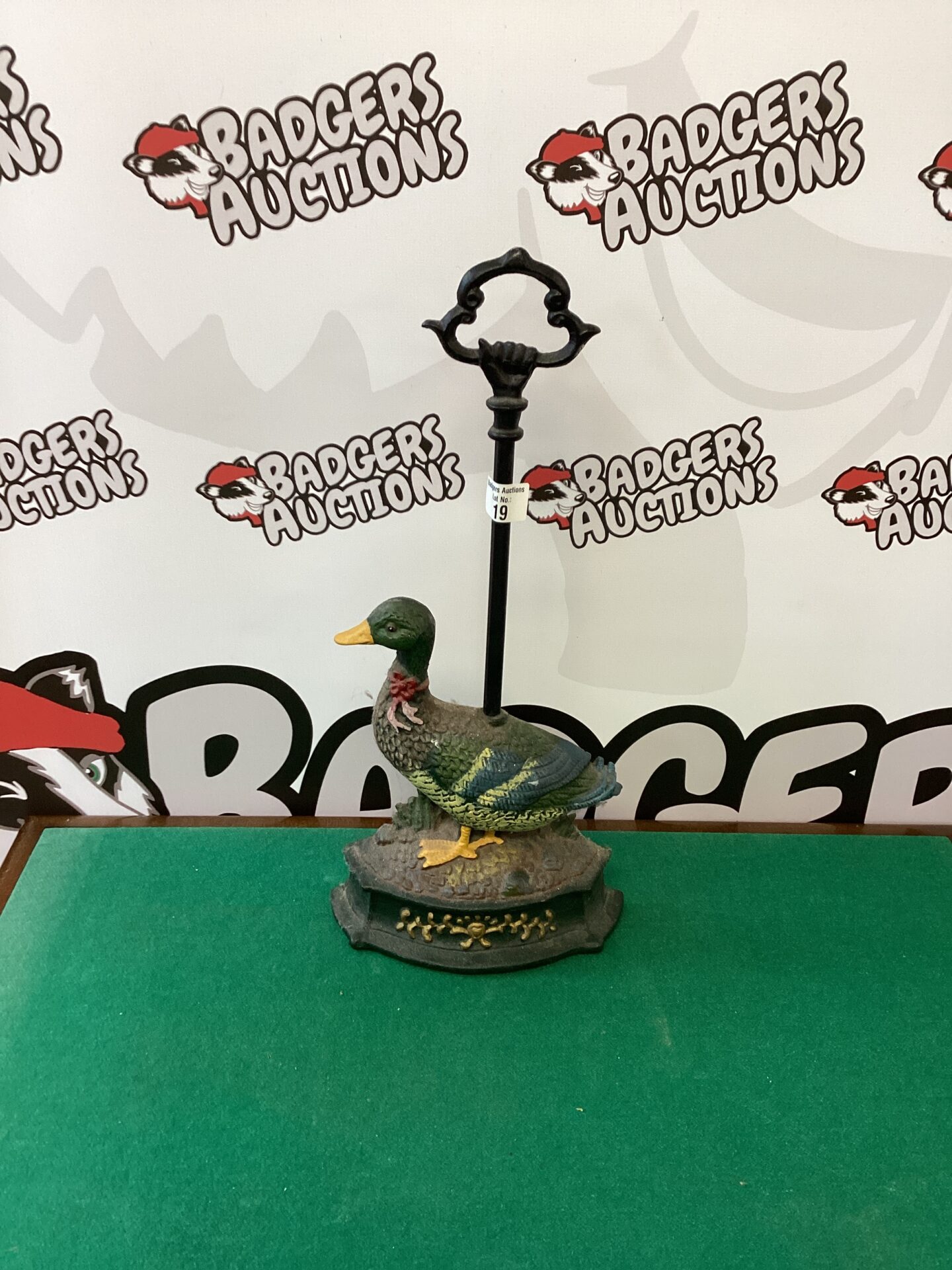 019 Cast Iron Duck Door Stop