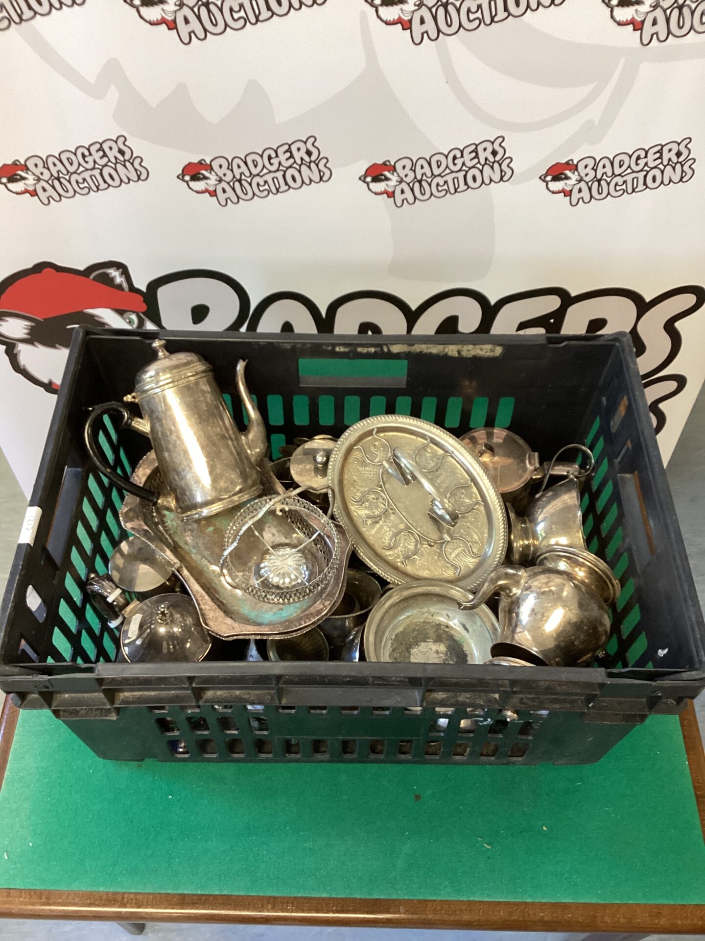 068 Large Quantity of mixed silverplate inc coffee pots