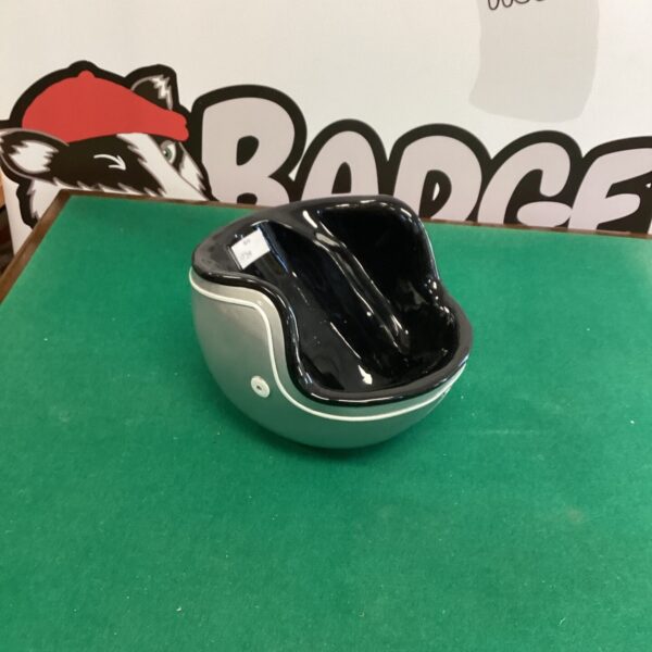Unique crash helmet beer chiller for keeping drinks cold.