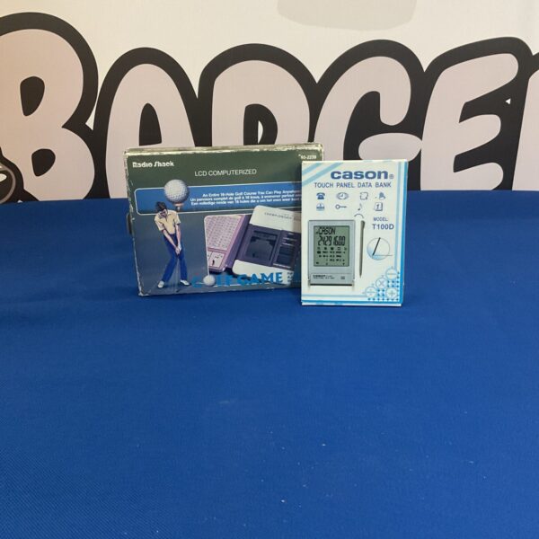 Vintage Radio Shack Championship Golf game and Cason Touch Panel Data Bank