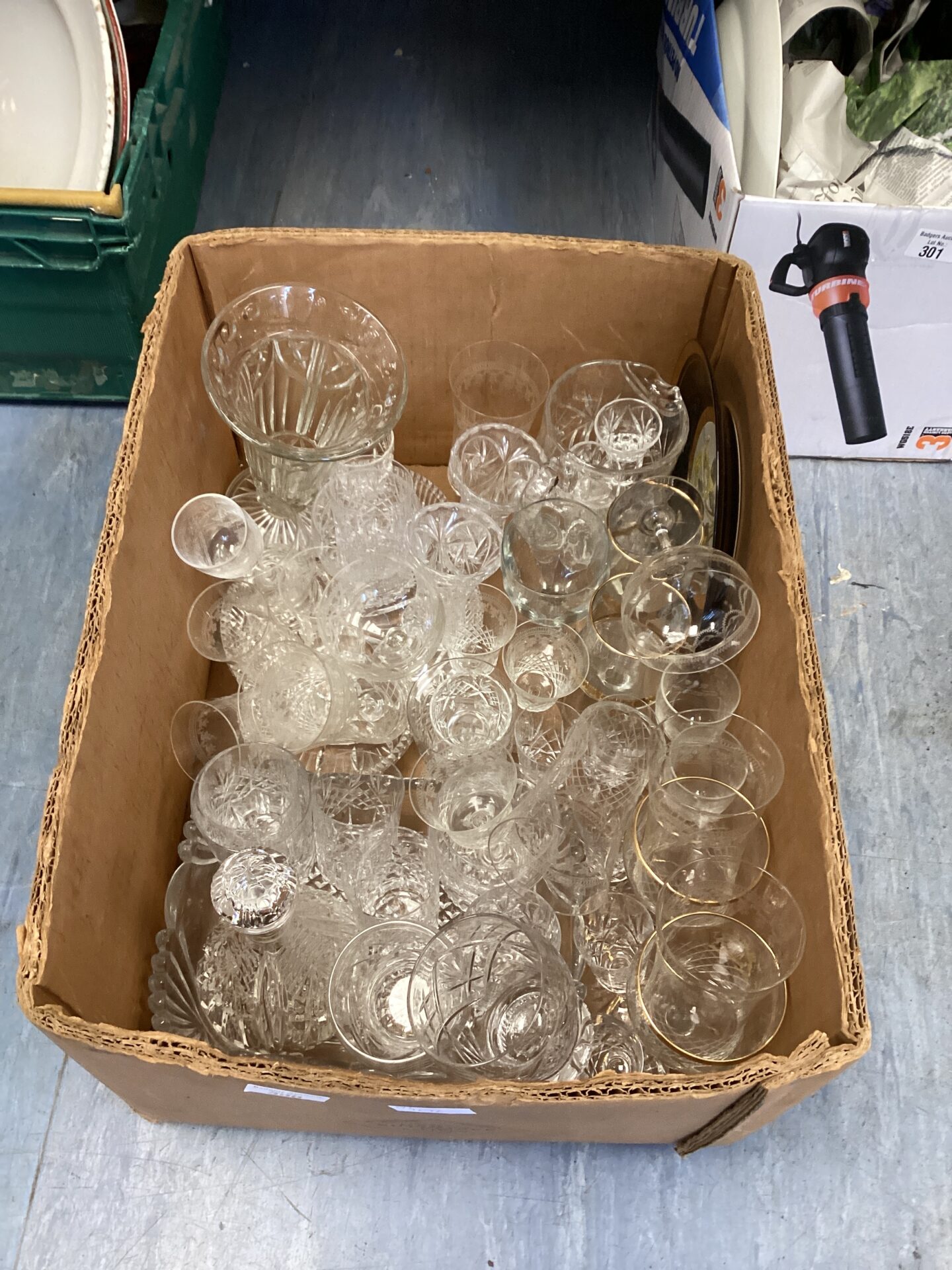300 Large Quantity of Glassware inc Crystal