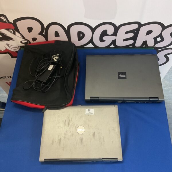 Laptops bundle including Fujitsu Siemens and Dell with McAfee bag.
