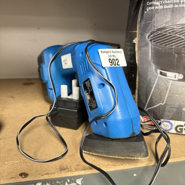 Used Powerbase cordless nibbler sander for DIY projects.