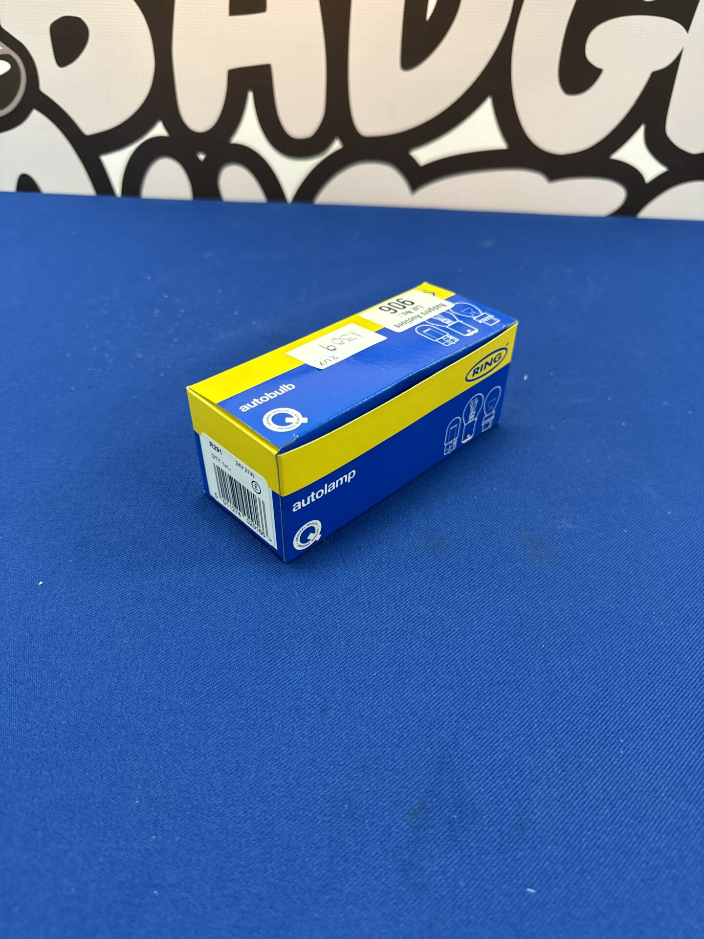 984 Box of twelve Ring r291 auto bulbs – new