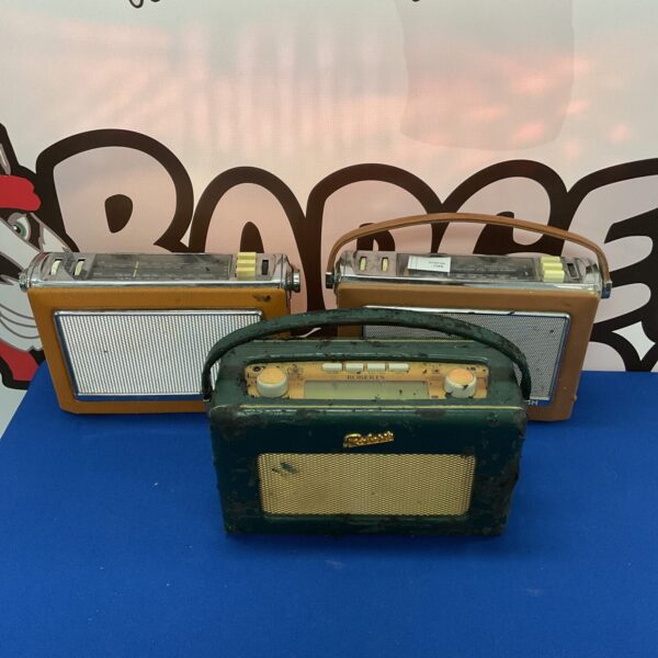 Lot of three vintage retro radios, including Roberts and Bush.