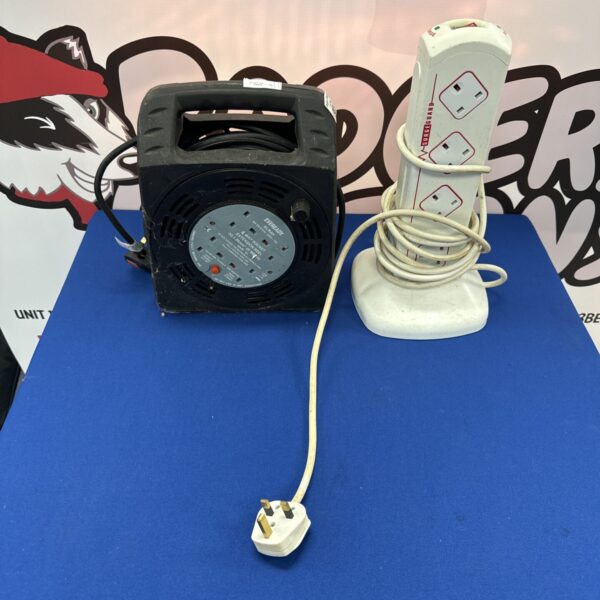 Eveready 25m extension reel with surgeguard power adapter.