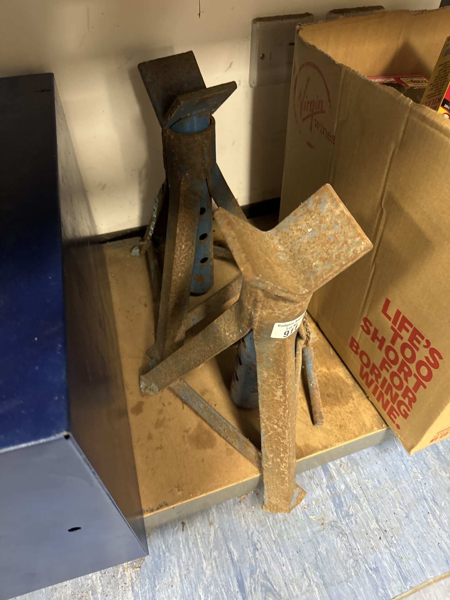 911 Two Melco heavy duty axle stands