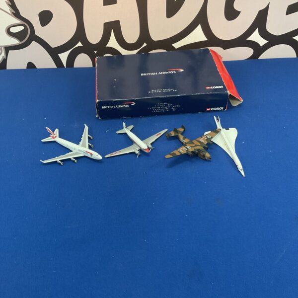 Corgi British Airways diecast model set in box.