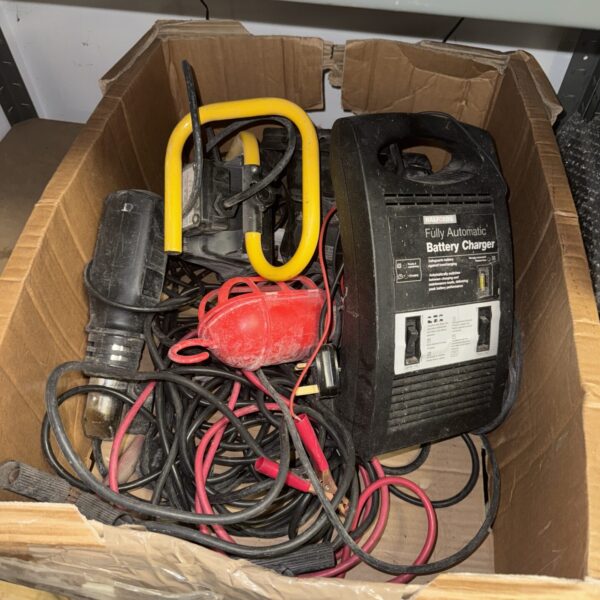 Untested 12V battery charger from a shed clearance lot.