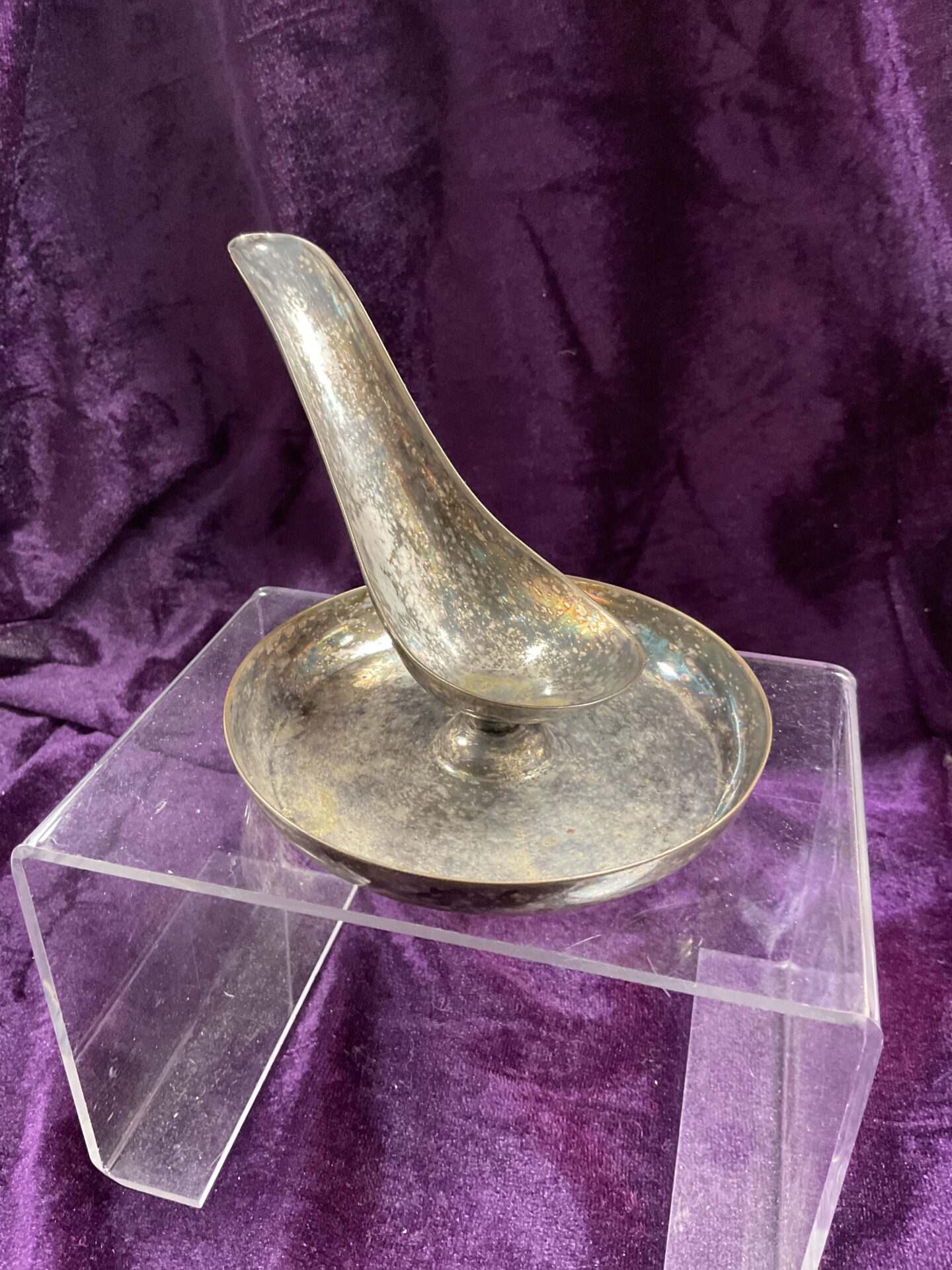 843 Silver plate Mappin and Webb pipe stand